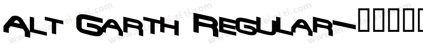 Alt Garth Regular字体转换
